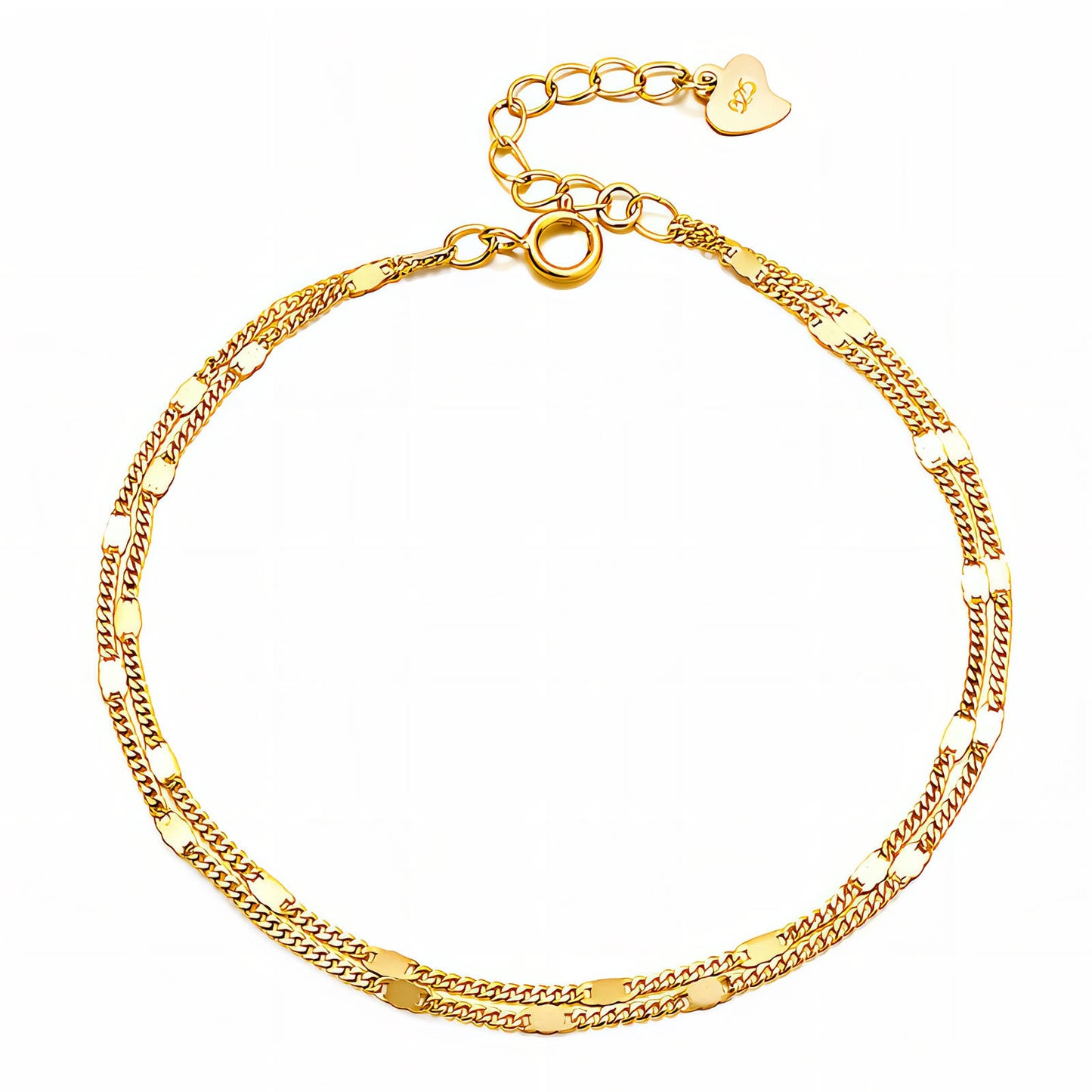 Bracelet, 18K Gold Plated Steel