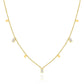 Necklace, 18K Gold Plated Steel