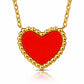 Hearts Necklace, 18K Gold Plated Steel