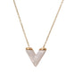 V Necklace, 18K Gold Plated Steel