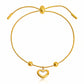Heart Bracelet, 18K Gold Plated Steel