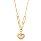 Hearts Necklace, 18K Gold Plated Steel