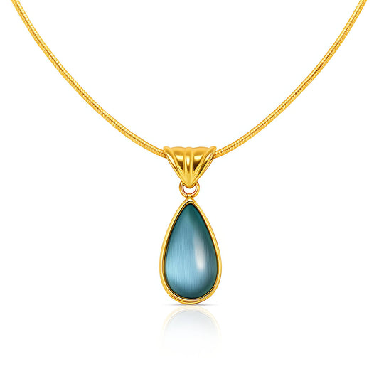 Necklace, 18K Gold Plated Steel