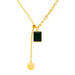 Necklace, 18K Gold Plated Steel