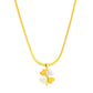 Necklace, 18K Gold Plated Steel