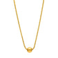 Necklace, 18K Gold Plated Steel