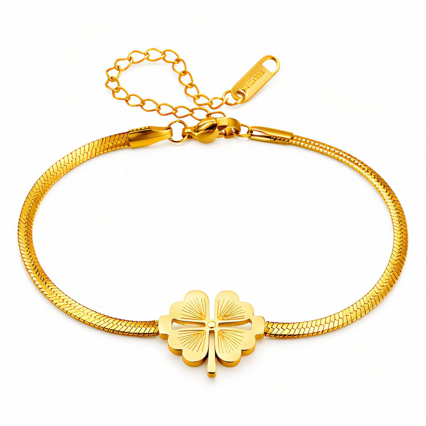 Bracelet, 18K Gold Plated Steel
