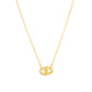 Hearts Necklace, 18K Gold Plated Steel