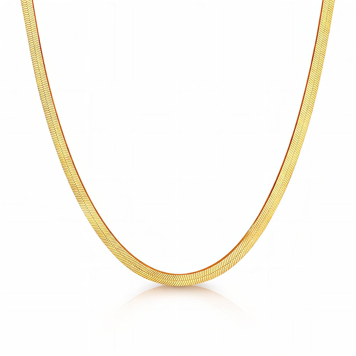 Necklace, 18K Gold Plated Steel