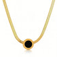 Necklace, 18K Gold Plated Steel