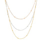 Necklace, 18K Gold Plated Steel
