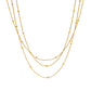 Necklace, 18K Gold Plated Steel