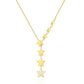 Stars Necklace, 18K Gold Plated Steel