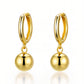 Earrings, 18K Gold Plated Steel