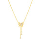Butterfly Necklace, 18K Gold Plated Steel