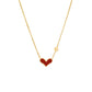 Heart Necklace, 18K Gold Plated Steel