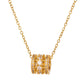 Necklace, 18K Gold Plated Steel