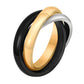Ring, 18K Gold Plated Steel