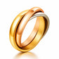 Ring, 18K Gold Plated Steel