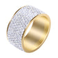 Ring, 18K Gold Plated Steel