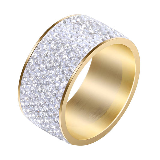 Ring, 18K Gold Plated Steel
