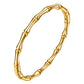 Bracelet, 18K Gold Plated Steel