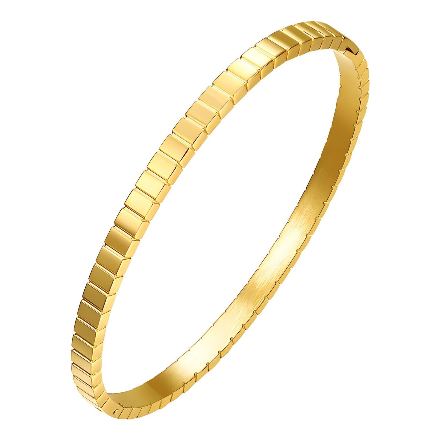 Bracelet, 18K Gold Plated Steel