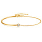 Bracelet, 18K Gold Plated Steel