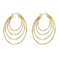 Earrings, 18K Gold Plated Steel