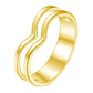 Ring, 18K Gold Plated Steel