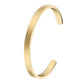 Bracelet, 18K Gold Plated Steel