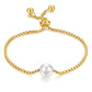 Bracelet, 18K Gold Plated Steel