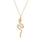 Snake Necklace, 18K Gold Plated Steel