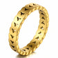 Ring, 18K Gold Plated Steel