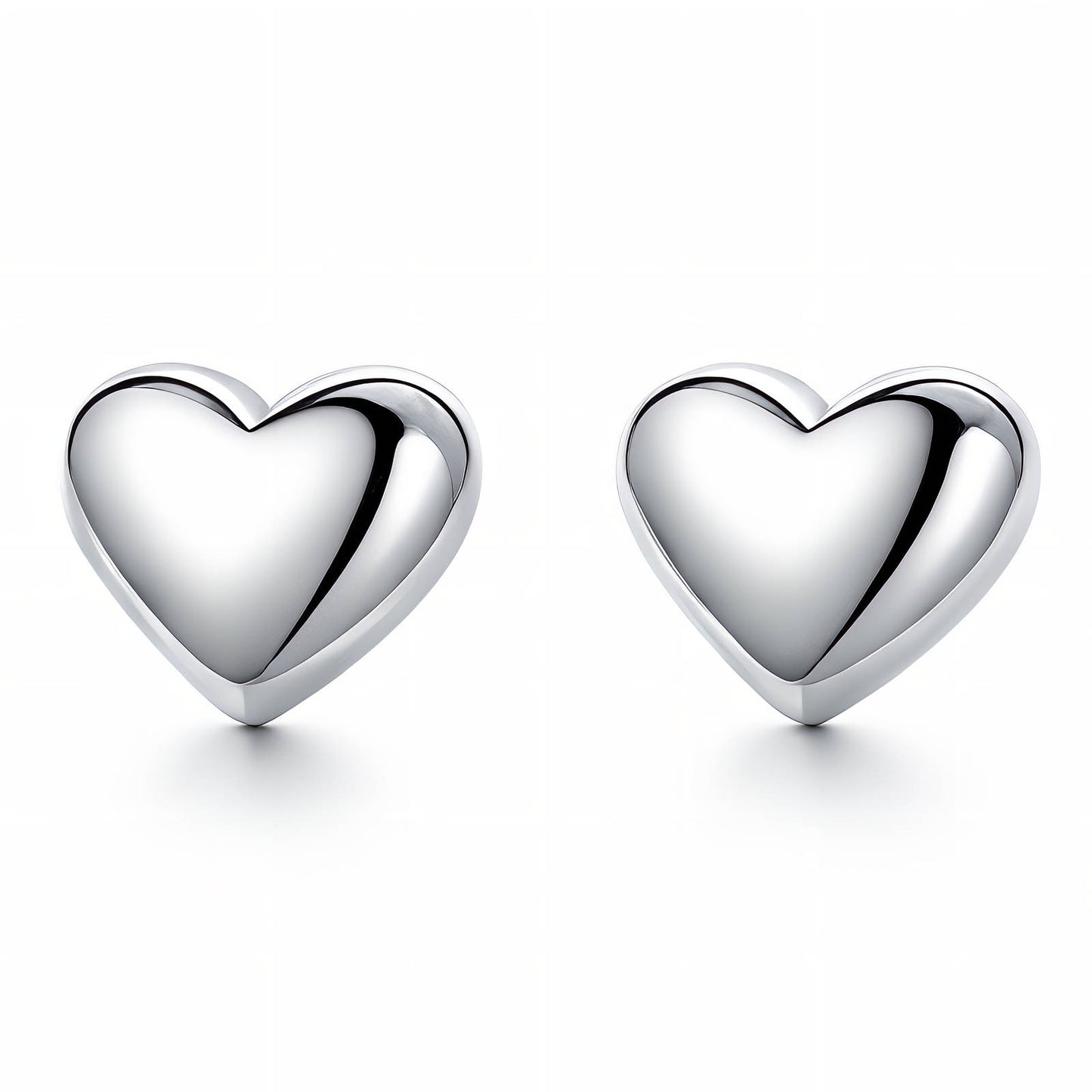 Hearts Earrings, Stainless Steel