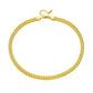 Necklace, 18K Gold Plated Steel