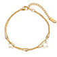 Stars Bracelet, 18K Gold Plated Steel