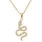 Snake Necklace, 18K Gold Plated Steel