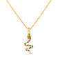Snake Necklace, 18K Gold Plated Steel