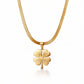 Necklace, 18K Gold Plated Steel