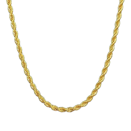 Necklace, 18K Gold Plated Steel