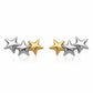 Stars Earrings, 18K Gold Plated Steel