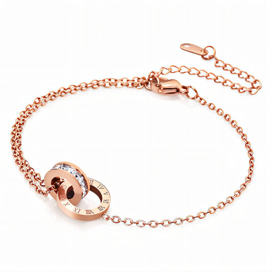 Anklet, 18K Gold Plated Steel