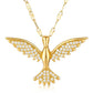 Bird Necklace, 18K Gold Plated Steel
