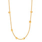 Necklace, 18K Gold Plated Steel