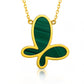 Butterfly Necklace, 18K Gold Plated Steel