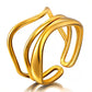 Ring, 18K Gold Plated Steel