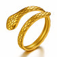 Snake Ring, 18K Gold Plated Steel