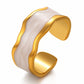 Ring, 18K Gold Plated Steel