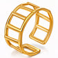 Ring, 18K Gold Plated Steel